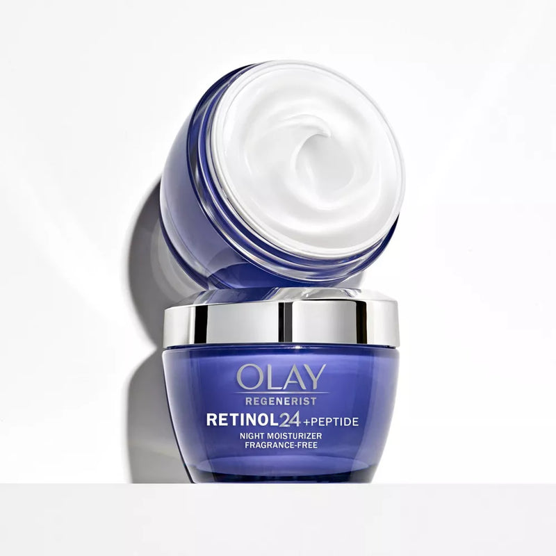 Olay Regenerist Retinol 24 + Peptide Night Face Moisturizer Cream - 1.7oz