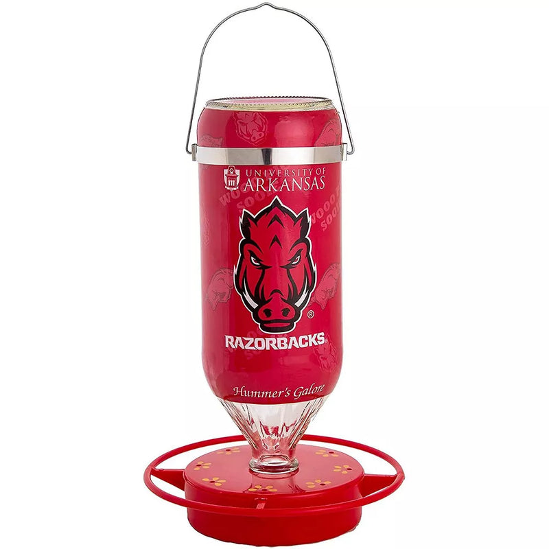 Hummer's Galore Hanging Glass Hummingbird Feeder, NCAA Bird Feeder for Outdoors, Backyard, & Garden, 32 Oz