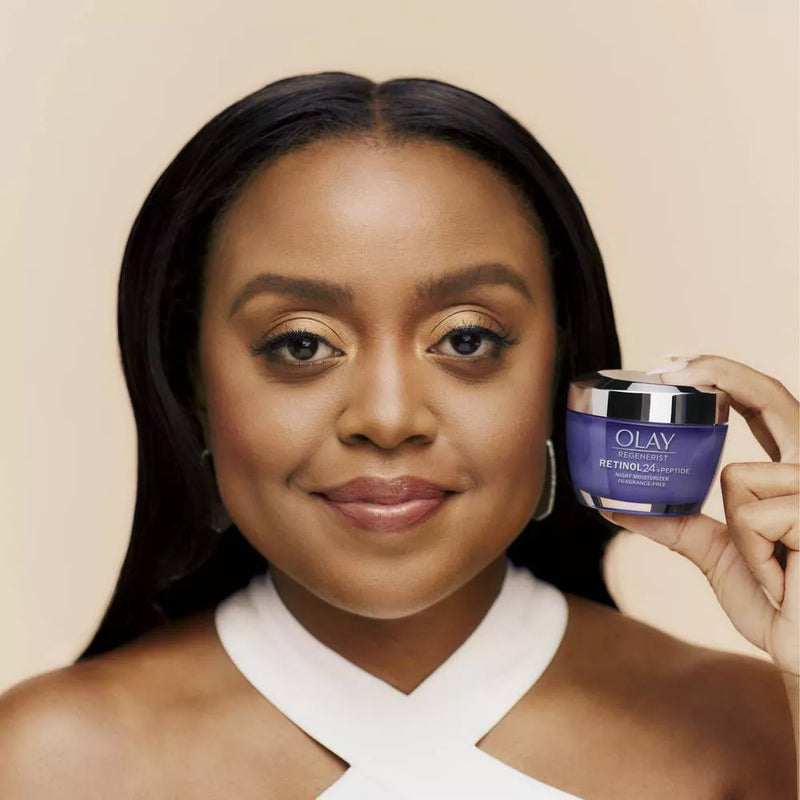Olay Regenerist Retinol 24 + Peptide Night Face Moisturizer Cream - 1.7oz
