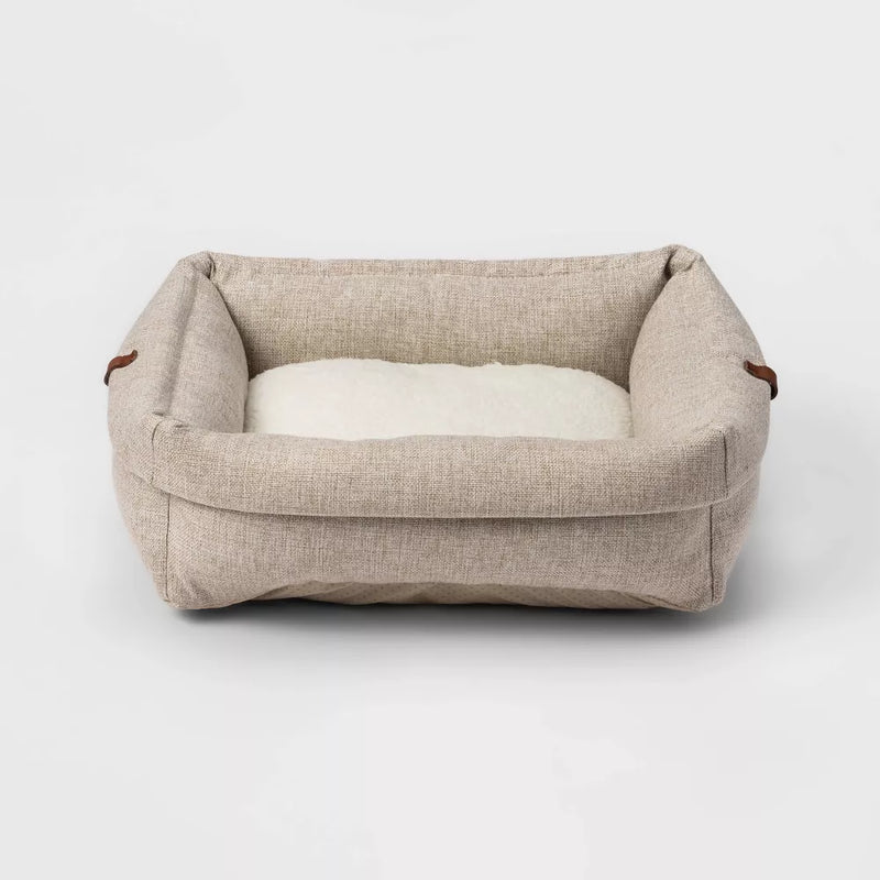 Rectangular Roll Cuff Dog Beds - Boots & Barkley™