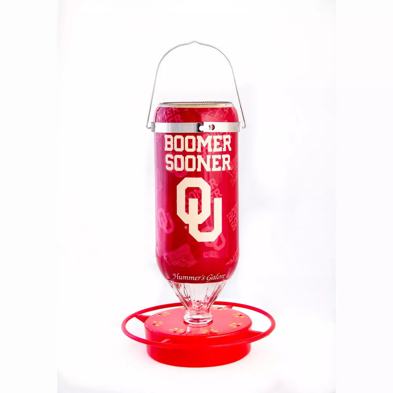 Hummer's Galore Hanging Glass Hummingbird Feeder, NCAA Bird Feeder for Outdoors, Backyard, & Garden, 32 Oz