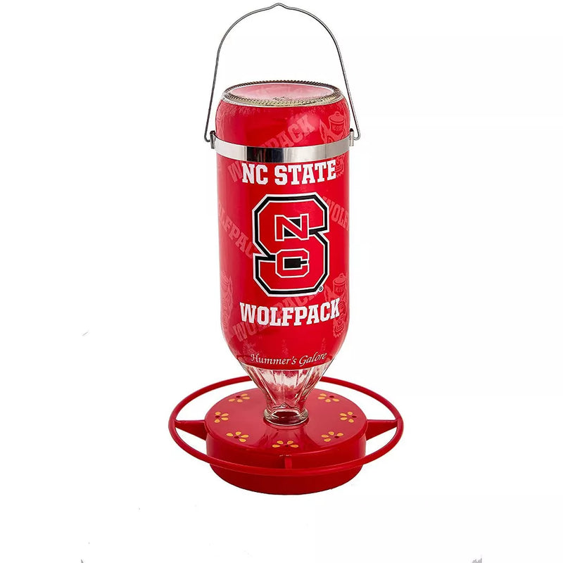 Hummer's Galore Hanging Glass Hummingbird Feeder, NCAA Bird Feeder for Outdoors, Backyard, & Garden, 32 Oz