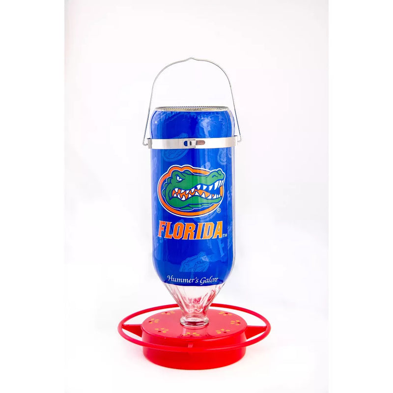 Hummer's Galore Hanging Glass Hummingbird Feeder, NCAA Bird Feeder for Outdoors, Backyard, & Garden, 32 Oz