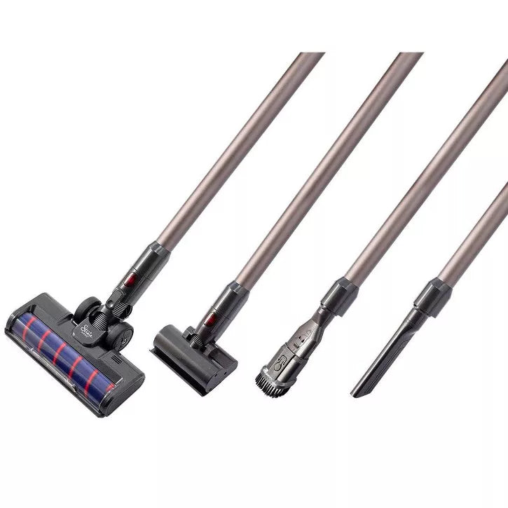 Monoprice Strata Pro Cordless Stick Vacuum Cleaner, 400W Power, 3 Power Settings 45 Minutes Run Time, Built In LEDs, Wall Mount & Attachments Included