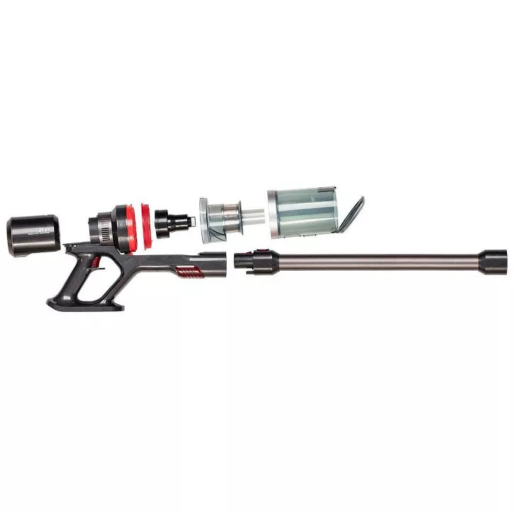 Monoprice Strata Pro Cordless Stick Vacuum Cleaner, 400W Power, 3 Power Settings 45 Minutes Run Time, Built In LEDs, Wall Mount & Attachments Included