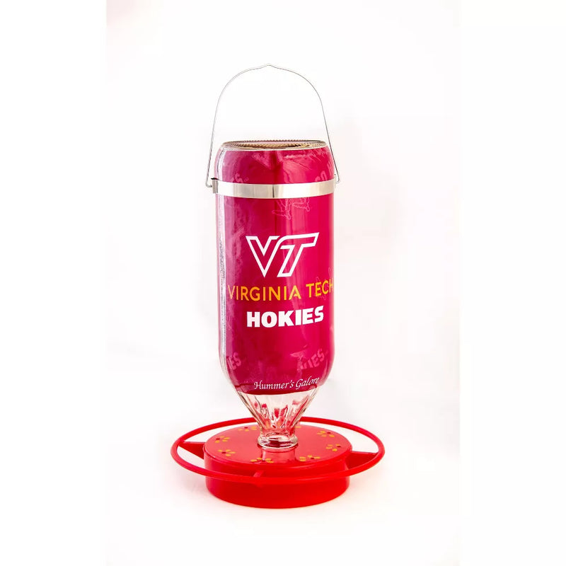 Hummer's Galore Hanging Glass Hummingbird Feeder, NCAA Bird Feeder for Outdoors, Backyard, & Garden, 32 Oz