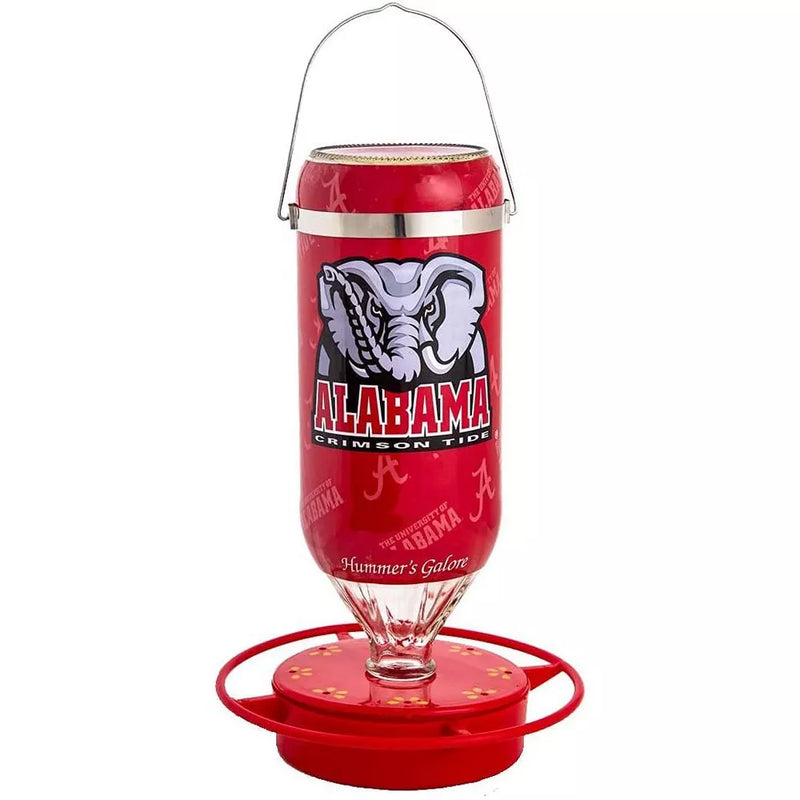 Hummer's Galore Hanging Glass Hummingbird Feeder, NCAA Bird Feeder for Outdoors, Backyard, & Garden, 32 Oz