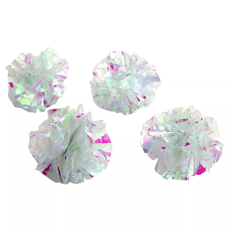 Pounce & Chase Mylar Crinkle Balls Cat Toys - 4pk - Boots & Barkley™